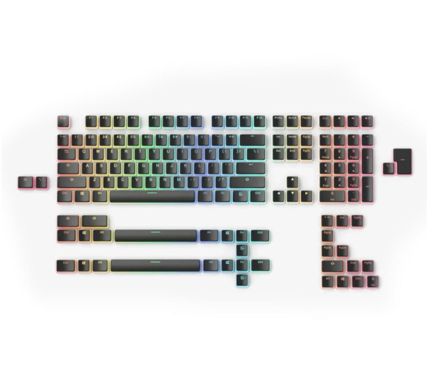 Glorious Aura Keycaps v2 - Black - 1260301 - zdjęcie 3
